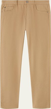 Loro Piana Mens Quarona Linen and Cotton Straight-Leg Jeans