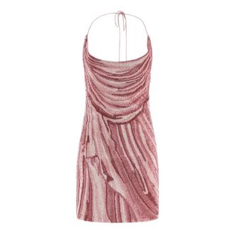 Balmain Sequin Mini Dress - female - Balmain - Party Dresses - Pink - 2XS - Dresses