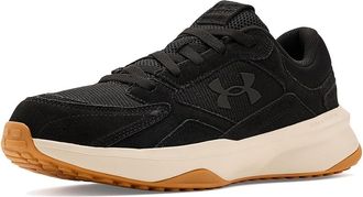 Under Armour Edge Suede Mens Shoes Black/White Quartz/Black : 12.5 D - Medium, Rubber/Suede