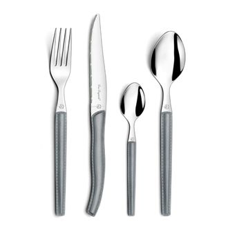 Lou Laguiole Cuberter&iacute;a de 24 piezas Gris