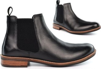 Generic Mens Real Leather Boots Mens Pull On Boots Size 6 Boys Boot Size 8 Ankle Boot Leather Upper Pull On Sizes 6-12 Black 12 UK