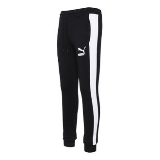 Puma Iconic T7 Track Pants Black White 597471-01
