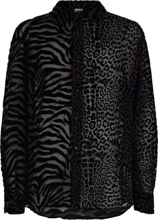 Roberto Cavalli animal-print shirt - Black