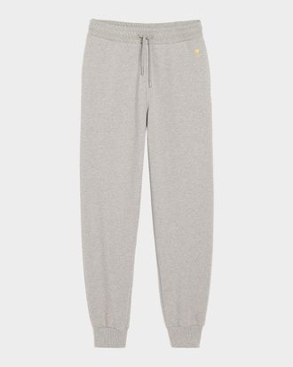 Ami Men & apos;s Cotton Micro-Ami de Coeur Joggers