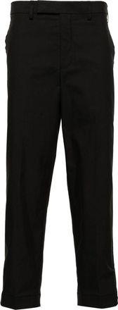 Neil Barrett adjustable-hem tapered-leg chinos - men - Polyester/Cotton/Acetate/Cotton - 46 - Black
