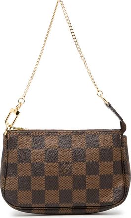 Louis Vuitton Borsa a mano mini in tela Damier Eb&egrave;ne 2010 - Marrone