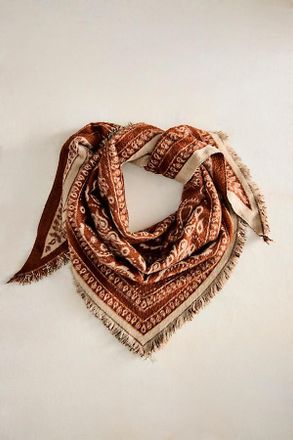 Terrain Cozy Paisley Triangle Scarf