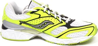 Saucony Grid Tangent LC Wit/Zwart/Citrus Schoenen - Heren - Sneakers - Veelkleurig - 46 EU - Schoenen