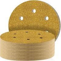 OEM Discos Abrasivos De 150 Mm, 40 Piezas, Almohadillas De Lijado Redondas Con 6 Agujeros, Grano 60, Para Lijar, Pulir Y Eliminar &Oacute;xido, Para Lijadoras Or