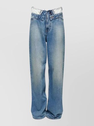 Maison Margiela wide leg five pocket trousers waistband