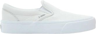 Vans Dames Slip-On VR3 Lthr Grijze Sneakers - Dames - Sneakers - Beige - 43 EU - Leer - Schoenen