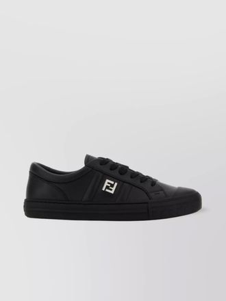 Fendi calf leather domino low-top sneakers