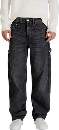 Tommy Jeans Straight Jeans - Heren - Regular Fit Jeans - Zwart - W33 L32 - Jeans