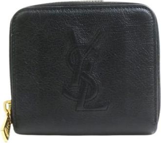 Saint Laurent Pre-owned Wallets, female, Black, Size: ONE SIZE Pre-owned Wallet (bi-fold)