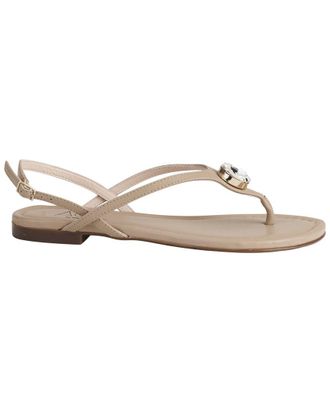 AGL Summer Crystal Leather Sandal