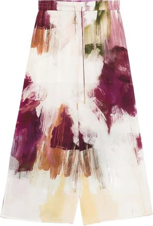 Aje Atomic silk palazzo trousers - Neutrals