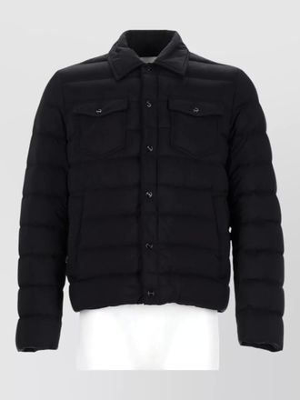 Herno collared neck padded coat front pockets