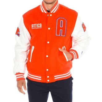 Attica Sporting Goods AT-FW22-012 Mens baseball jacket - Orange - Size X-Small