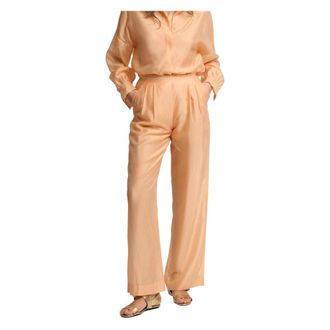 Kocca Wide Trousers, female, Orange, Size: 2XS Chic Lightweight All Occasion Trousers