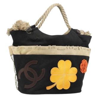 Chanel Pre-owned Tote Bags, female, Black, Size: ONE SIZE Pre-owned Vintage Tote Bag