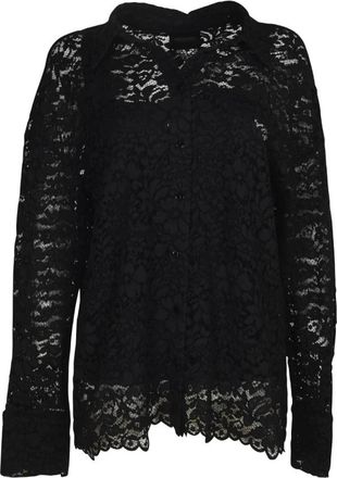 Simonetta Ravizza Shirts Zwart - Dames - Overhemden - Zwart - 3XL - Overhemden