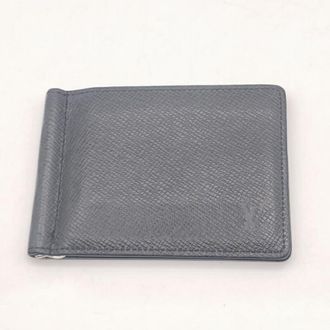Louis Vuitton Black Taiga Leather Card Wallet (Pre-Owned)