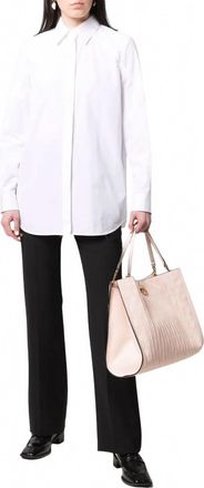 Ferragamo Womens Cotton Shirt In White