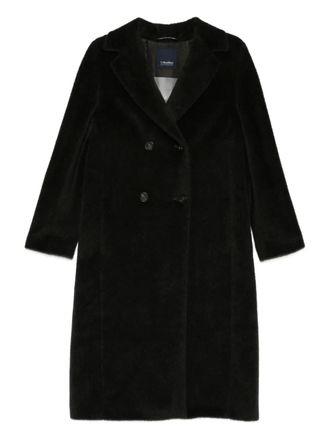 Max Mara Rosanna double-breasted coat - women - Alpaca Wool/Virgin Wool/Acetate/Cupro - 42 - Green