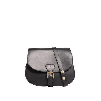 Ines De La Fressange Fl&acirc;neur Handtas - Dames - Schoudertassen - Zwart - ONE Size - Leer - Tassen