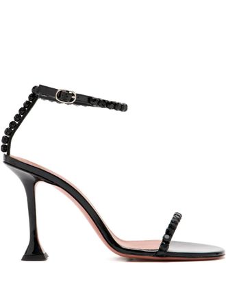 Amina Muaddi Gigi crystal-embellished sandals - Black