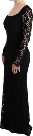 Dolce & Gabbana Womens Black Cotton Cocktail Dress