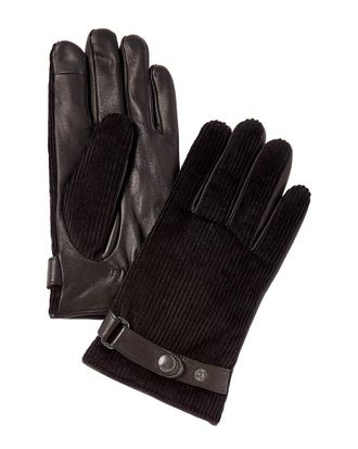 Brooks Brothers Insulated Corduroy & Leather Gloves