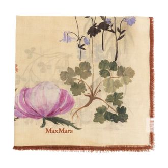 Max Mara Scarves, female, Beige, Size: ONE SIZE Moneta Scarf