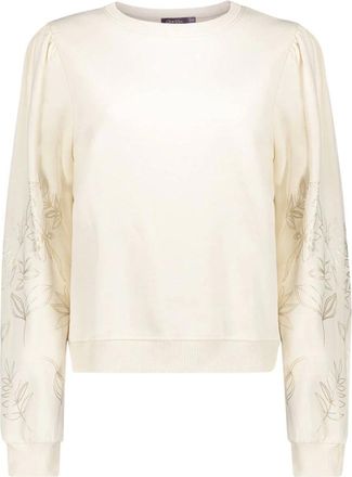 Geisha Sweat 62530-60 - Dames - Sweatshirts & Hoodies - Beige - Maat: L Katoen