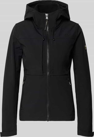 Superdry Trekker Jacke mit Kapuze und Label-Patch in Black, Gr&ouml;&szlig;e XXL