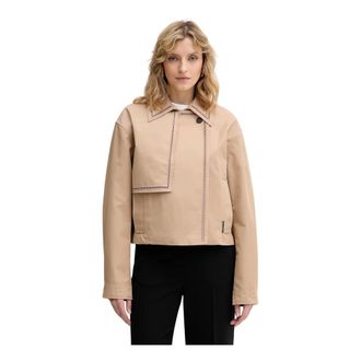 Karl Lagerfeld Dames, Jassen, Beige, Maat: XS Katoen
