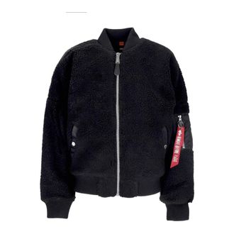 Alpha Industries Sherpa Teddy Jas Zwart - Heren - Bomber jackets - Zwart - M - Polyester - Jassen