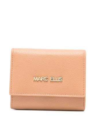 Marc Ellis logo-plaque wallet - Neutrals