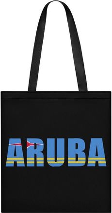 Generic Aruba Flag Caribbean Beach Tote Bag for Women Men Shoulder Bags Purses Pouch Handbags