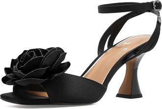 J. Rene&eacute; Pomeline Ankle Strap Sandals Womens Sandals Black : 10.5 M (B), Textile