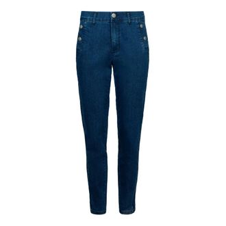 2-Biz Mujer, Vaqueros, Azul, Talla: L