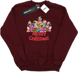 Disney Dames/Dames Mickey Mouse And Friends Kerstmis Sweatshirt (Bourgondi&euml;)
