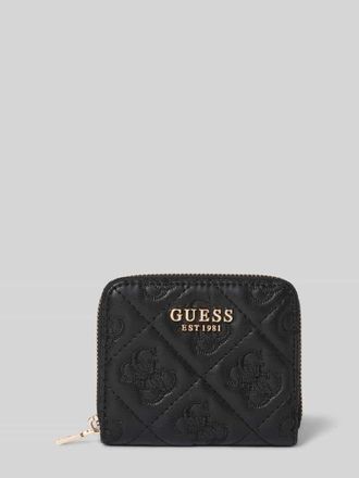Guess Portemonnaie mit Label-Detail Modell ADELASIA in Black, Gr&ouml;&szlig;e 1