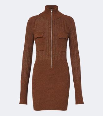Aya Muse Eora knitted cotton and silk minidress