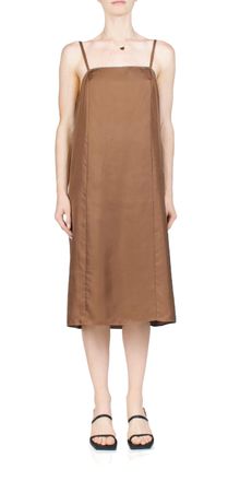 6397 Vintage Slip Midi Dress In Sienna