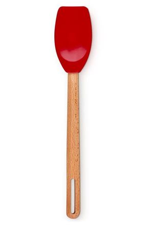 LE CREUSET Signature Silicone & Wood Spatula Spoon in Cerise at Nordstrom