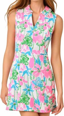 Lilly Pulitzer Twilla Skirted Romper In Resort White Viney Liney