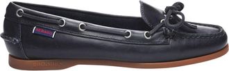Sebago Womens/Ladies Nina Waxed Leather Bala Moccasin (Blue Navy/Gum) - Dark Navy - Size UK 3