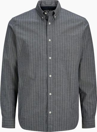 Jack & Jones Jack & Jones Mens Regular Fit Long Sleeve Shirt - Navy - Size: 38/Regular