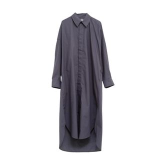 Frankie Shop Vestido Camisero Dobladillo Curvo - Dresses - Mujer - Gris - S